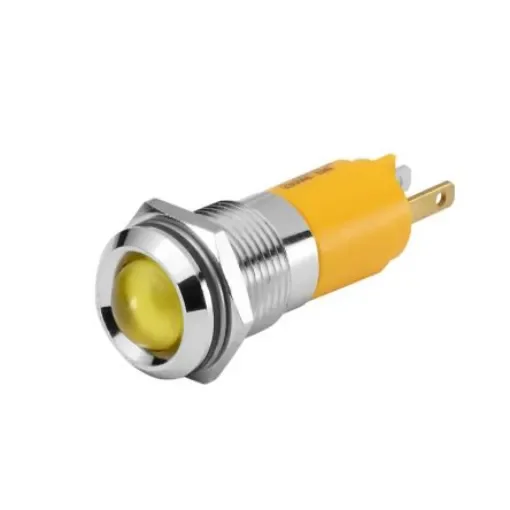 EAO 17-35 Series Yellow Panel Mount Indicator, 230, 14 Mounting Hole Size, Plug-In Termination, IP40, IP65 - 17-351233 product image