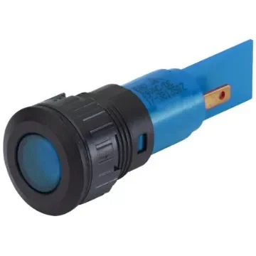 EAO 17-41 Series Blue Panel Mount Indicator, 230, 16.2 Mounting Hole Size, Plug-In Termination, IP40, IP65 - 17-411237Z product image