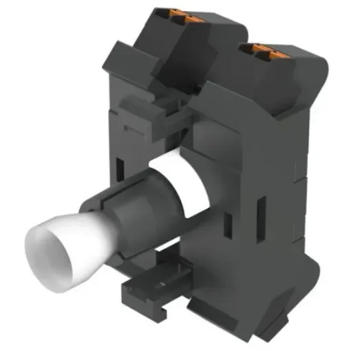 EAO 704.9 Series Contact & Light Block for Use with Push Button Contact Block, 110, White Light, Push In Terminal - 704.952.159.3 product image