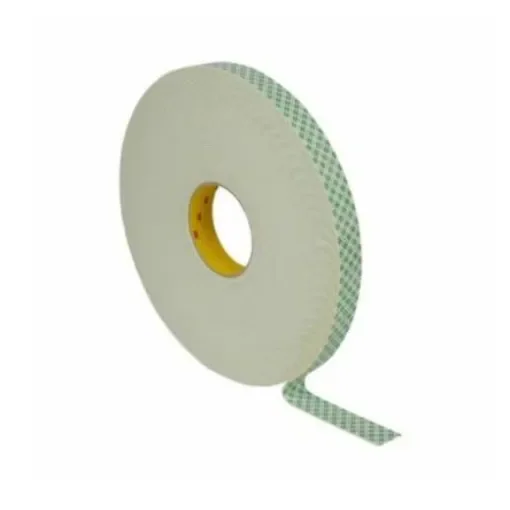 1152703 White Double Sided Tape, 0.08mm Thick, Urethane Backing, 38mm x 33m product image