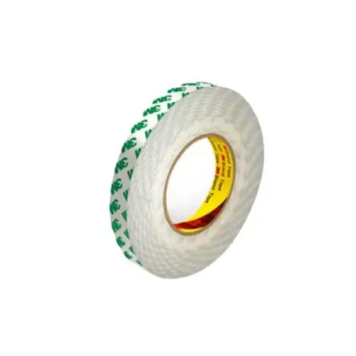 1136712 White Double Sided Tape, 0.038mm Thick, 15.5 N/cm, PVC Backing, 1m x 50m product image