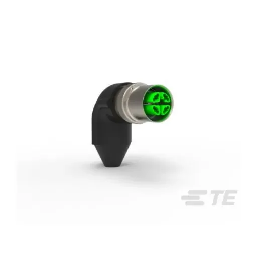 TE Connectivity Circular Connector, 8 Contacts, Socket, Female, IP67, M12 Rail Right Angle Series - 2350797-2 product image