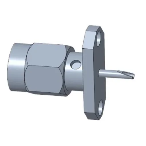 TE Connectivity 1996 Series, Plug Flange Mount SMA Connector, Plug In Termination, Straight Body - 1996932-1 product image
