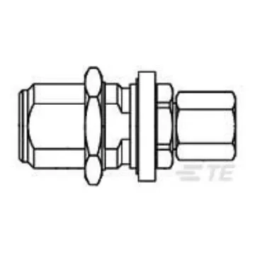 TE Connectivity 3004 7750 02 Series, Jack Panel Mount N Connector, 50O, Clamp Termination, Straight Body - 1057151-1 product image