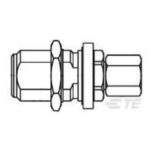 TE Connectivity 3004 7750 02 Series, Jack Panel Mount N Connector, 50O, Clamp Termination, Straight Body - 1057151-1 product image