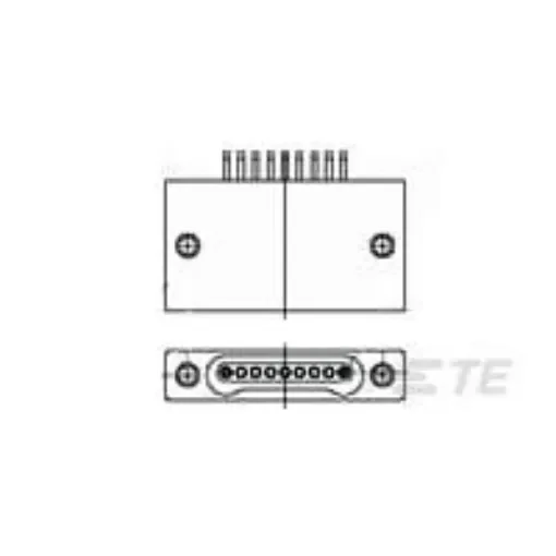 TE Connectivity 1589462-6 5 Way Board Mount D-sub Connector product image