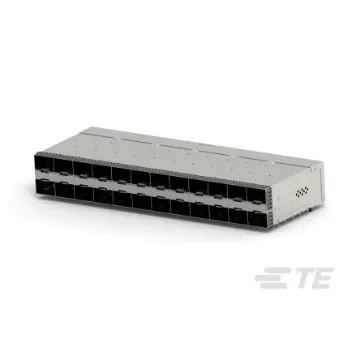 TE Connectivity zSFP+ Cage Assembly With Integrated Connector Receptacle 24-Port 20-Position, 2349201-5 product image