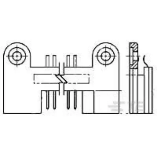 TE Connectivity, AMP Vertical 100 Way Through Hole Connector PINSilver, Pin Contacts - 530761-6 product image