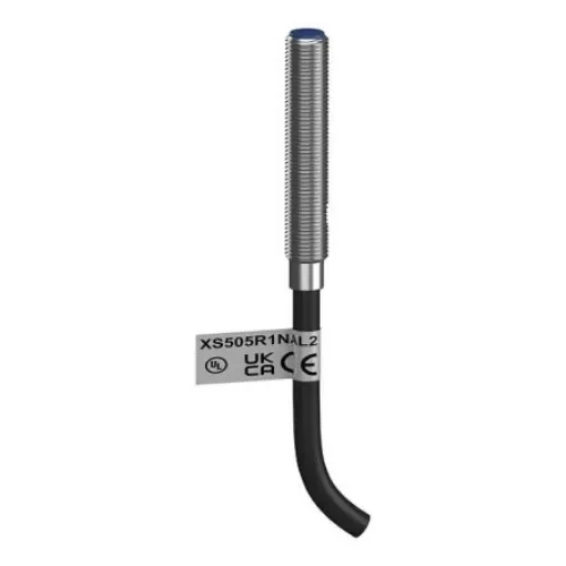Telemecanique Sensors Inductive Threaded Barrel Inductive Proximity Sensor, M5, 2.5 mm Detection, NPN NO, 12 To 24 V - XS505R1NAL2 product image
