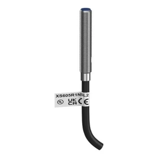 Telemecanique Sensors Inductive Threaded Barrel Inductive Proximity Sensor, M5, 2.5 mm Detection, NPN NC, 12 To 24 V - XS605R1NBL2 product image