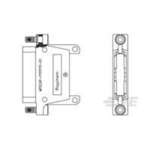 TE Connectivity MTCC1P Series Panel Mount Backplane Connector, 1.27mm Pitch - 364283-000 product image