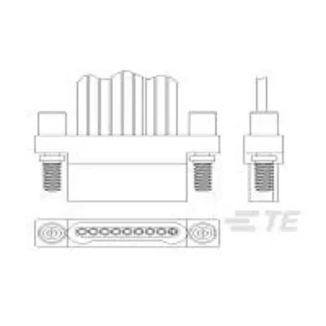 TE Connectivity, 15894 Series Plug For Use With D Sub Connector - 1-1589456-8 product image