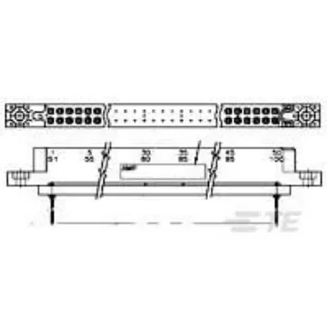 TE Connectivity, 530777 60 Way Surface Mount Connector ReceptacleSilver, Socket Contacts - 530777-4 product image