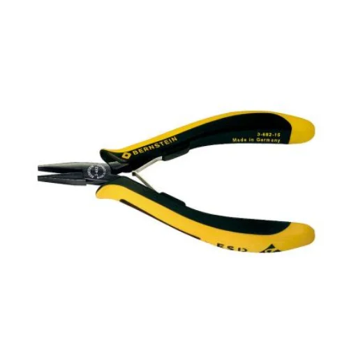 Bernstein 3-682-15 Flat Nose Pliers, 130 mm Overall, Flat Tip, 20mm Jaw, ESD product image