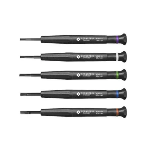 Bernstein Slotted Screwdriver Sets, 5-Piece - 4-380-G product image
