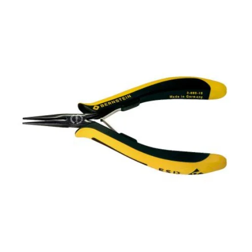 Bernstein 3-685-15 Nose pliers, 140 mm Overall, Pointed, Straight Tip, 32mm Jaw, ESD product image