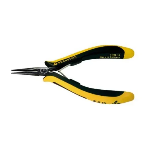 Bernstein 3-686-15 Nose pliers, 140 mm Overall, Pointed, Straight Tip, 32mm Jaw, ESD product image