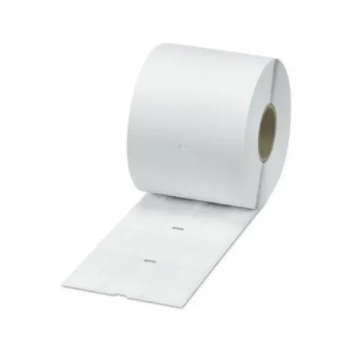 Phoenix Contact WML-FLAGV Adhesive Cable Marker, White, Pre-printed "Unlabeled", for Conductor, 0830714 product image