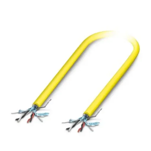 Phoenix Contact Shielded 4 Core Power Cable, Yellow Polyvinyl Chloride PVC, 8.7mm - 1104834 product image