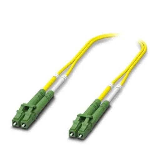 Phoenix Contact LC to LC Duplex Single Mode OS2 Fibre Optic Cable, 9/125µm, Yellow, 10m - 1146545 product image