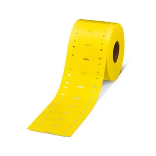 Phoenix Contact WMTB HF Cable Tie Cable Marker, Yellow, Pre-printed "Unlabeled", for Conductors And Cables, 0830412 product image