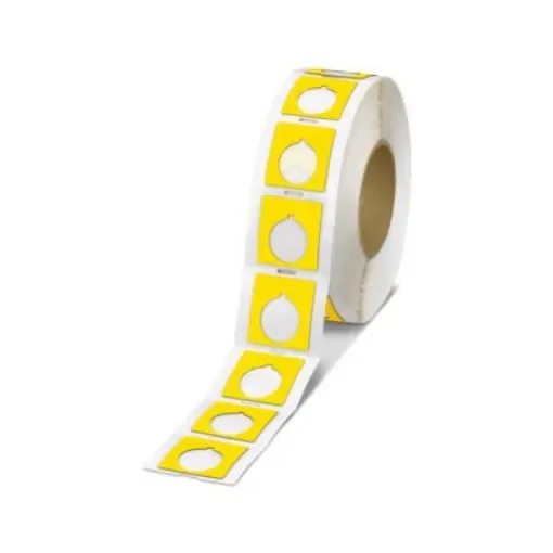 Phoenix Contact 801 Yellow Label Roll, 46mm Width, 46mm Height, 500Per Roll Qty - 0801857 product image