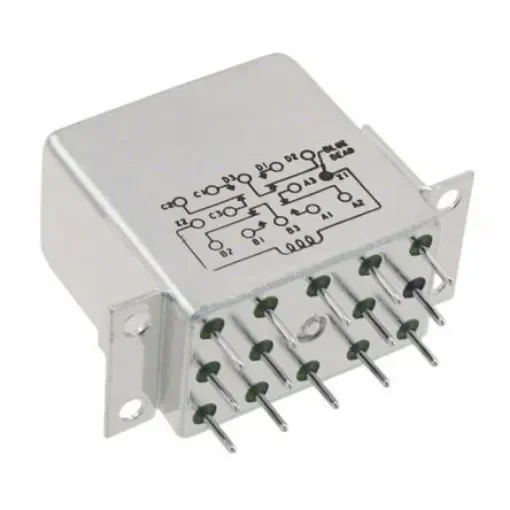 TE Connectivity RH4C Series Electromechanical Interface Relay, Panel Mount, 4PDT - 1-1617050-2 product image