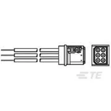 TE Connectivity, 867472-2, 86747 Horizontal Socket 6 Way Receptacle for use with Automotive Connector Accessories product image