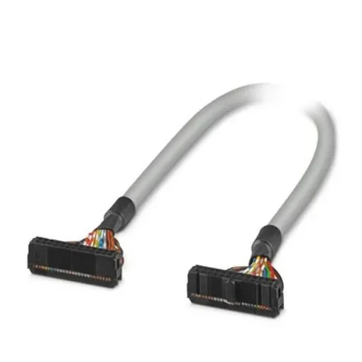 Phoenix Contact FLK Series Round Ribbon Cable, 26-Way, 2.54mm Pitch, 4m Length, 26 Pin IDC to 26 Pin IDC - 2299437 product image