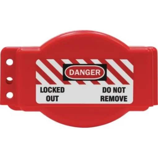 ABUS Red 3-Lock Plastic Gate Valve Lockout, 165mm Shackle - 97492 product image