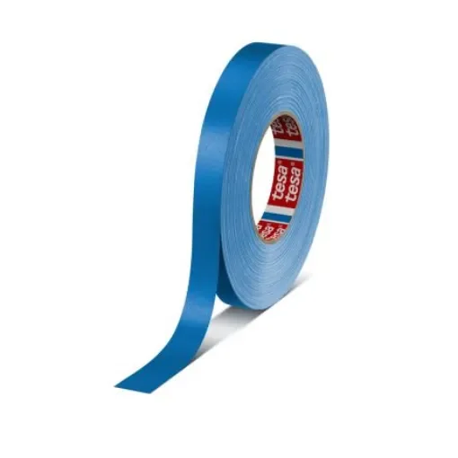 Tesa 04651-00514-00 Cloth Tape, 50m x 19mm, Yellow, Acrylic Coated Finish product image