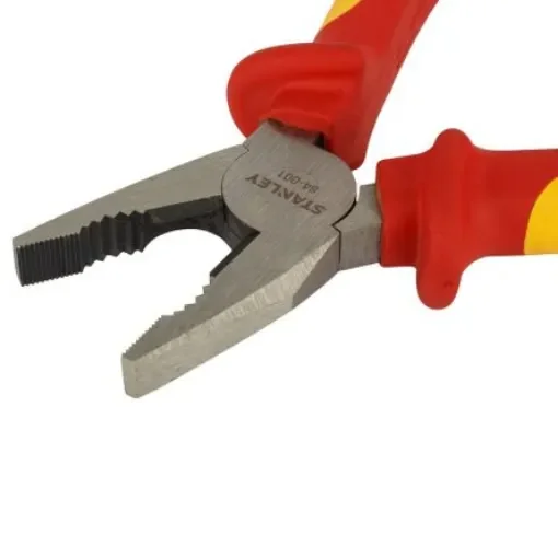 Stanley 0-84-001 4-Piece Pliers, 180 mm Overall, Flat Tip, VDE/1000V, 7in Jaw product image