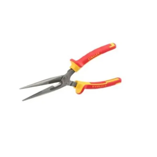 Stanley 0-84-006 4-Piece Pliers, 160 mm Overall, Flat Tip, VDE/1000V, 6in Jaw product image