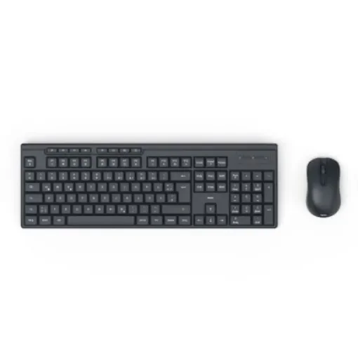 Hama F2173056 Wireless Multimedia Keyboard and Mouse Set, QWERTZ (German), Black product image