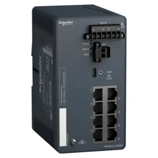 Schneider Electric MCSESM083F23F1, Managed 8 Port Network Switch product image