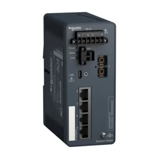 Schneider Electric MCSESM053F1CU0, Managed 5 Port Network Switch product image