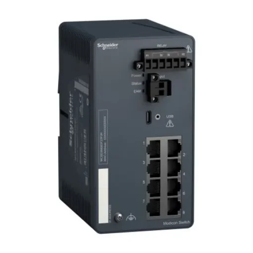 Schneider Electric MCSESM083F23F0H, Managed 8 Port Network Switch product image