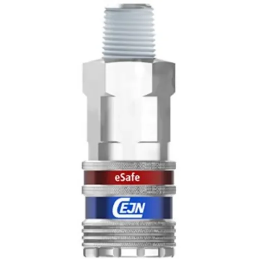 CEJN Zinc Plated Steel Male Pneumatic Quick Connect Coupling, R 3/8 Threaded - 103202154 product image