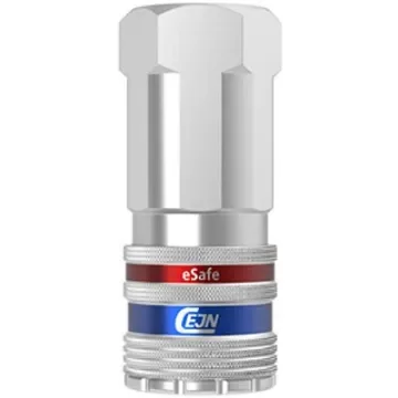 CEJN Zinc Plated Steel Female Pneumatic Quick Connect Coupling, 3/4 in Female BSPP Threaded - 104102207 product image