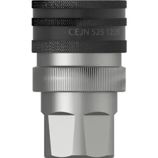 CEJN Zinc Plated Steel Female Pneumatic Quick Connect Coupling, G 1/2 Female Thread - 105251235 product image