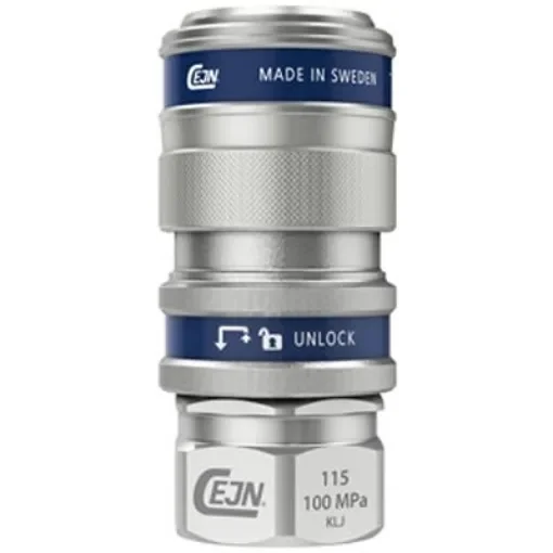 CEJN Steel Female Pneumatic Quick Connect Coupling, NPT 3/8 Female Thread - 101151404 product image