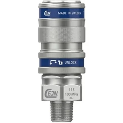 CEJN Steel Male Pneumatic Quick Connect Coupling, NPT 3/8 Male Thread - 101151454 product image
