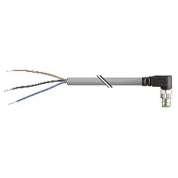 B&R Right Angle Male 3 way M8 to Unterminated Actuator/Sensor Cable, 20m - X67CA0D50.0200 product image