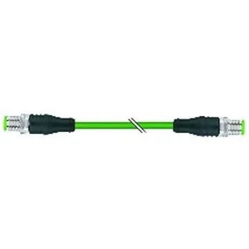 B&R Straight Male 4 way M12 to Straight Male 4 way M12 Actuator/Sensor Cable, 1m - X67CA0E61.0010 product image