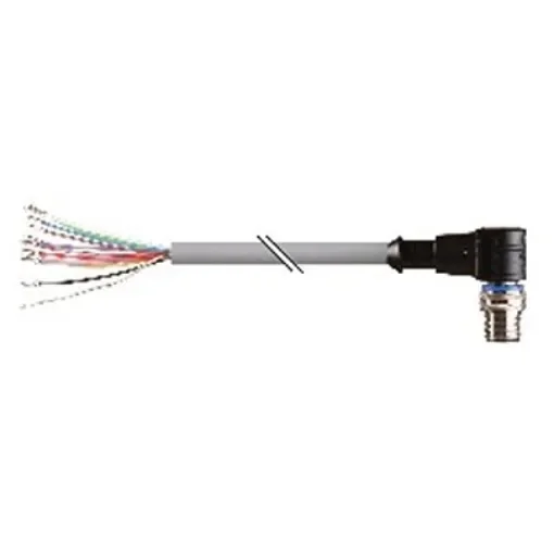 B&R Right Angle Male 12 way M12 to Unterminated Actuator/Sensor Cable, 5m - X67CA0I51.0050 product image