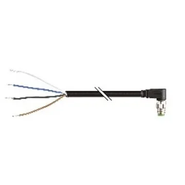 B&R Right Angle Male 4 way M8 to Unterminated Actuator/Sensor Cable, 5m - X67CA0P50.0050 product image
