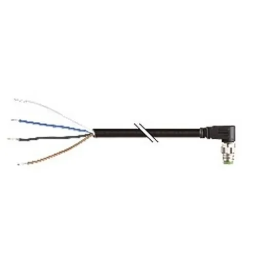 B&R Right Angle Male 4 way M8 to Unterminated Actuator/Sensor Cable, 5m - X67CA0P50.0050 product image