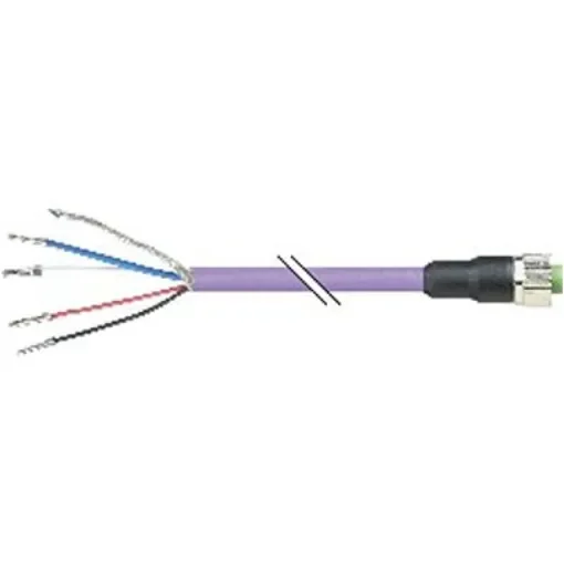 B&R Straight Female 4 way 4 Pin Terminal Plug to Unterminated Actuator/Sensor Cable, 15m - X67CA0X21.0150 product image