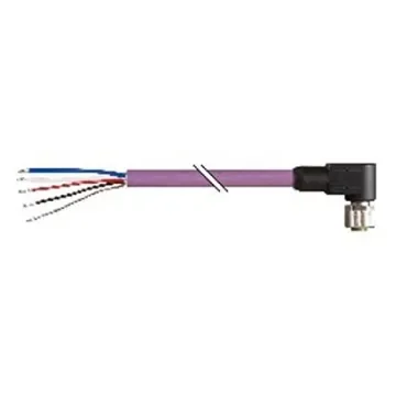 B&R Right Angle Female 4 way 4 Pin Terminal Plug to Unterminated Actuator/Sensor Cable, 50m - X67CA0X31.0500 product image