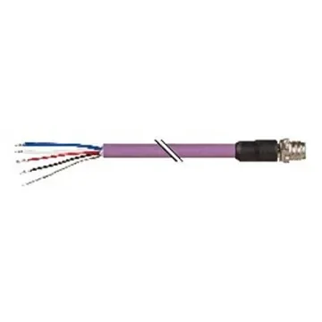 B&R Straight Male 4 way M12 to Unterminated Actuator/Sensor Cable, 1m - X67CA0X41.0010 product image
